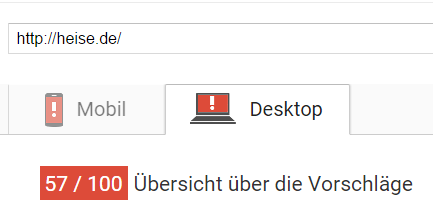 heise pagespeed
