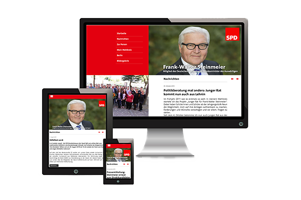 Webseite responsive Frank Walter Steinmeier
