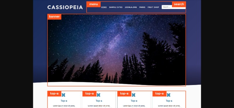 joomla 4 front end cassiopeia