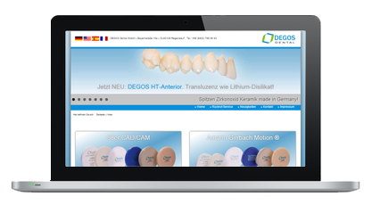 webdesign referenzen - DEGOS Dental